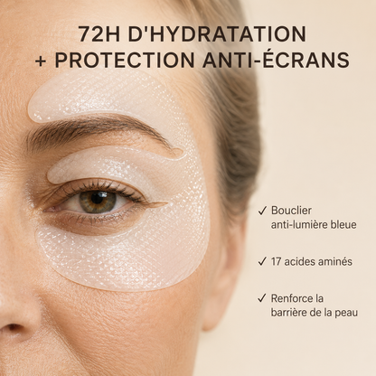 Masque Contour des Yeux 360° — Bio-Collagène, Peptides & Vitamine C
