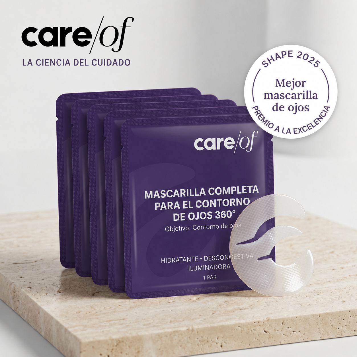 Parches Ojos 360° — Biocolágeno, Péptidos & Vitamina C