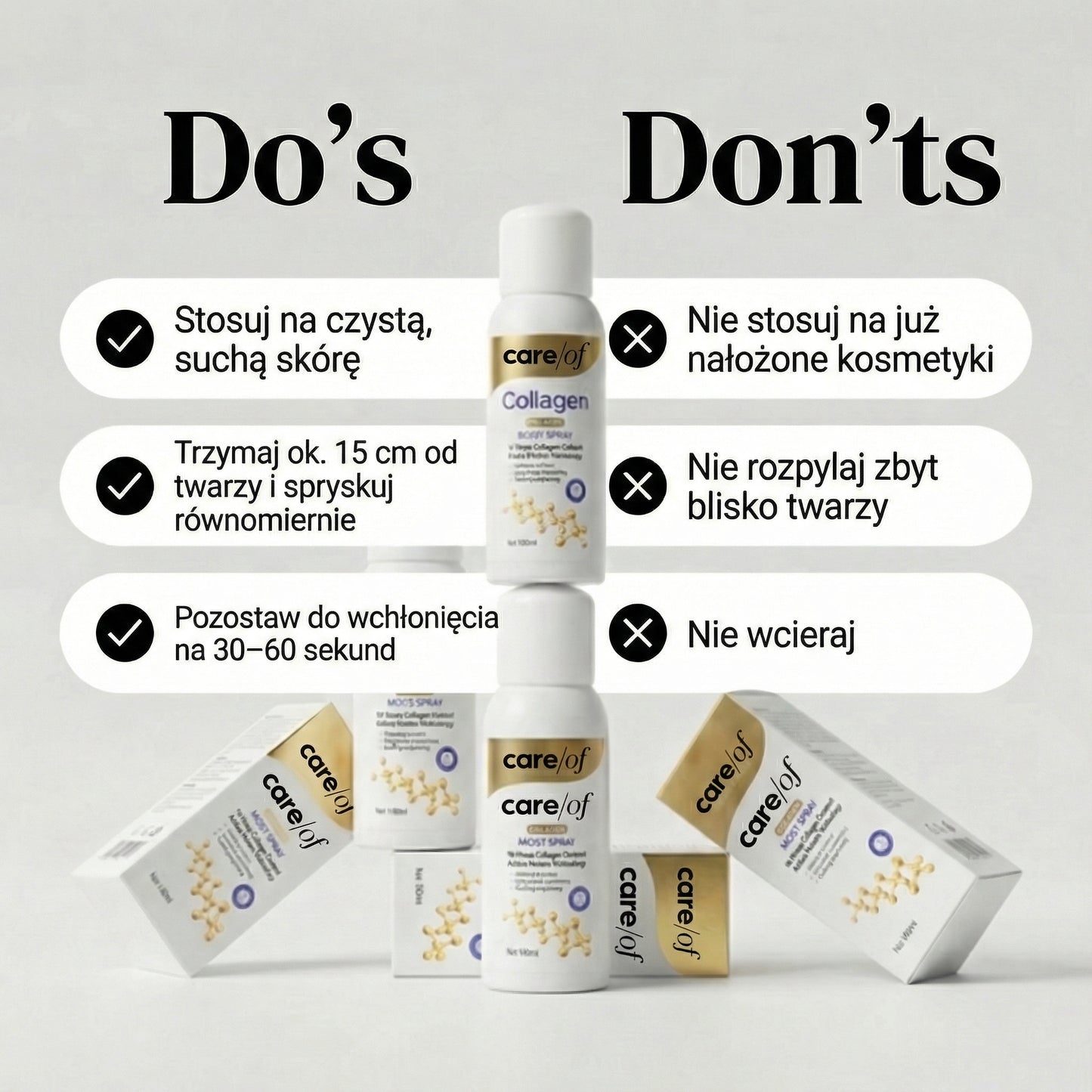 Spray raffermissant au collagène