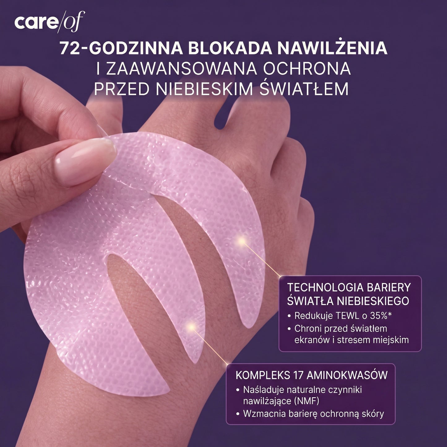 Masque pour les yeux au bio-collagène, complexe peptidique et vitamine C